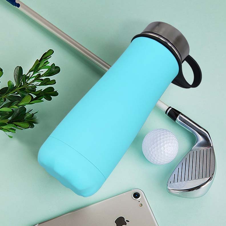 1L Stainless Steel Insulated Wide Mouth Yoga Biking Water Bottle