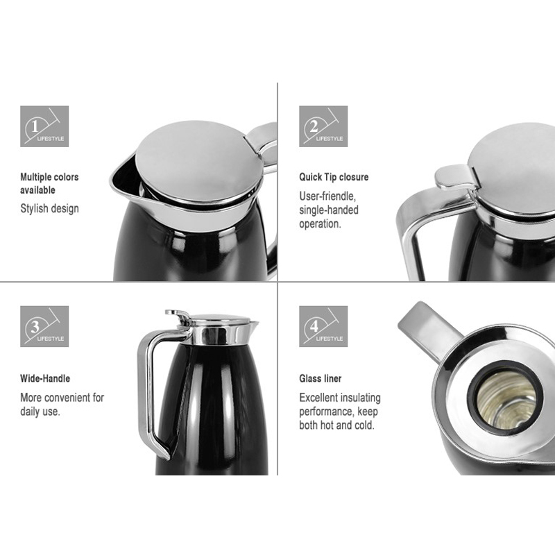 Features of 1l Vacuum Jug Golmate Hamish Series Big Capacity Coffee Carafe