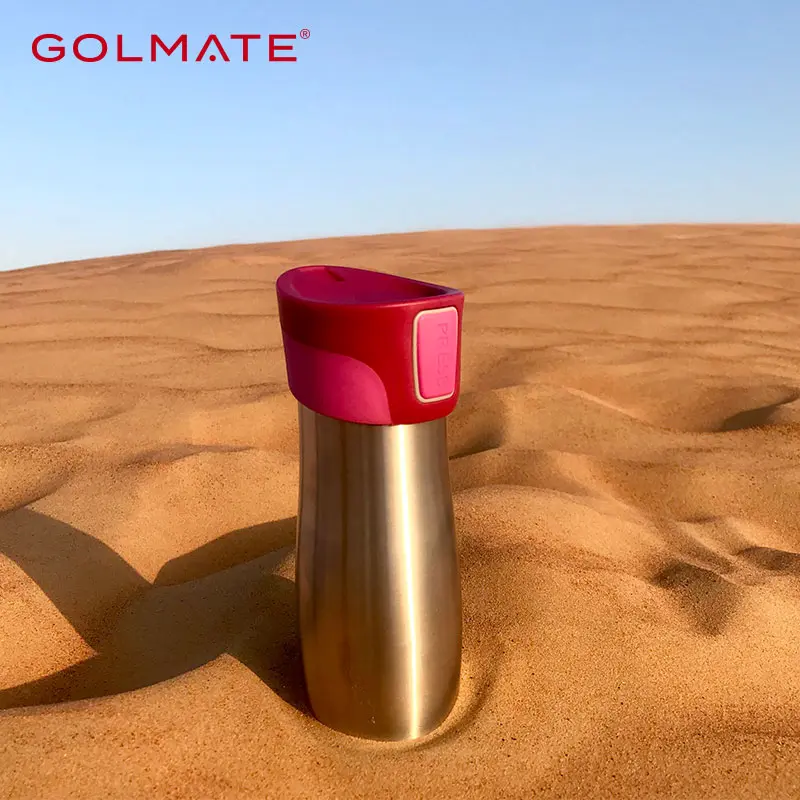 Golmate Patented Press and Drink One-handed Operation Mug