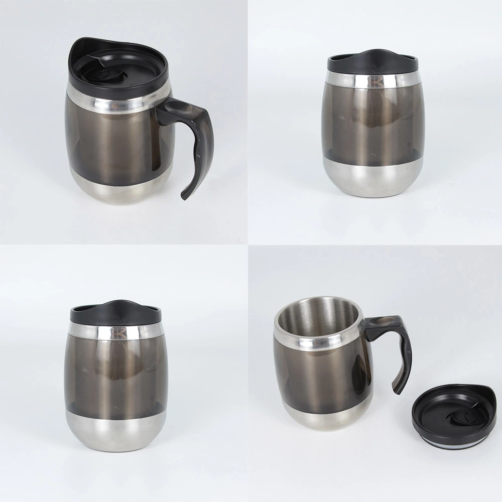 Features of 400ml Stainless Steel Travel Mug Office Insulated Cup with Handle