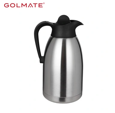 Stainless Steel Thermal Coffee Carafe Double Walled Vacuum Tea Carafe 2L