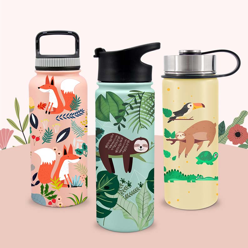 Fashion Design 1.2L SS Insulation Water Bottle With Hanger