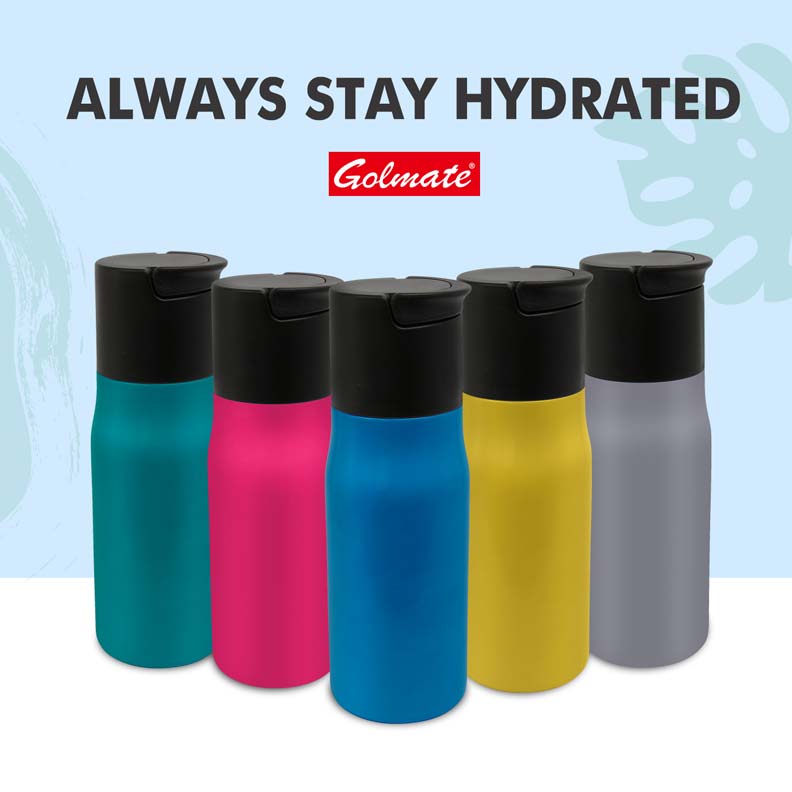 Golmate New Design Custom Stainless Steel Sports Hook Flask