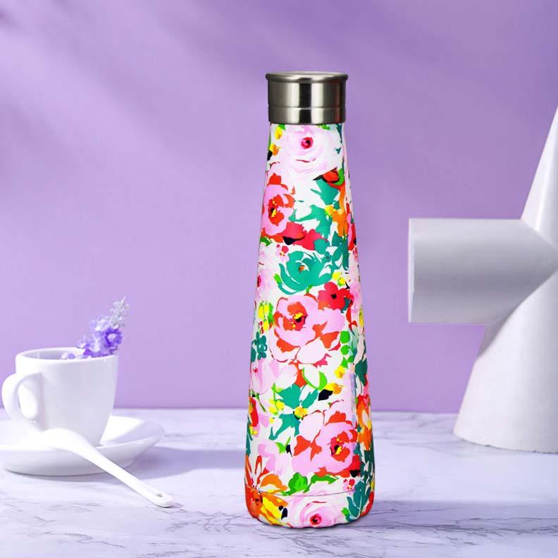 Fashion Design Pattern 420ml Sport Outdoor Double Walled Water Bottle