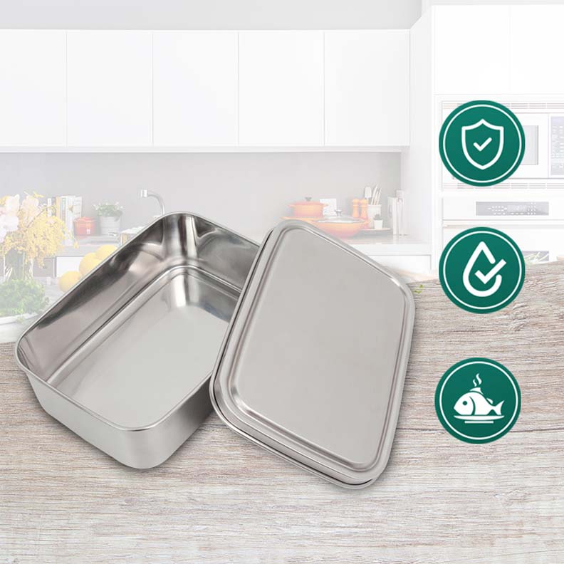 18/8 Stainless Steel Lunch Box Bento Classic Lunch Box