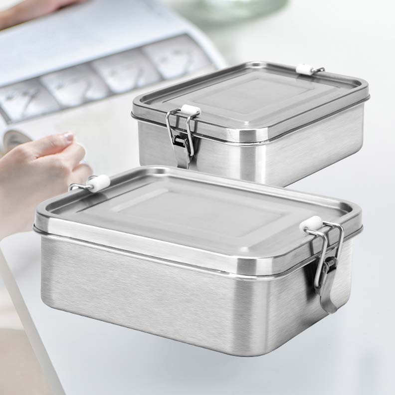 Insulated Food Storage Containers Leak Proof Custom Logo Stainless Steel  Lunch Box for Office - China Stainless Steel Lunch Box and Camping Box  price