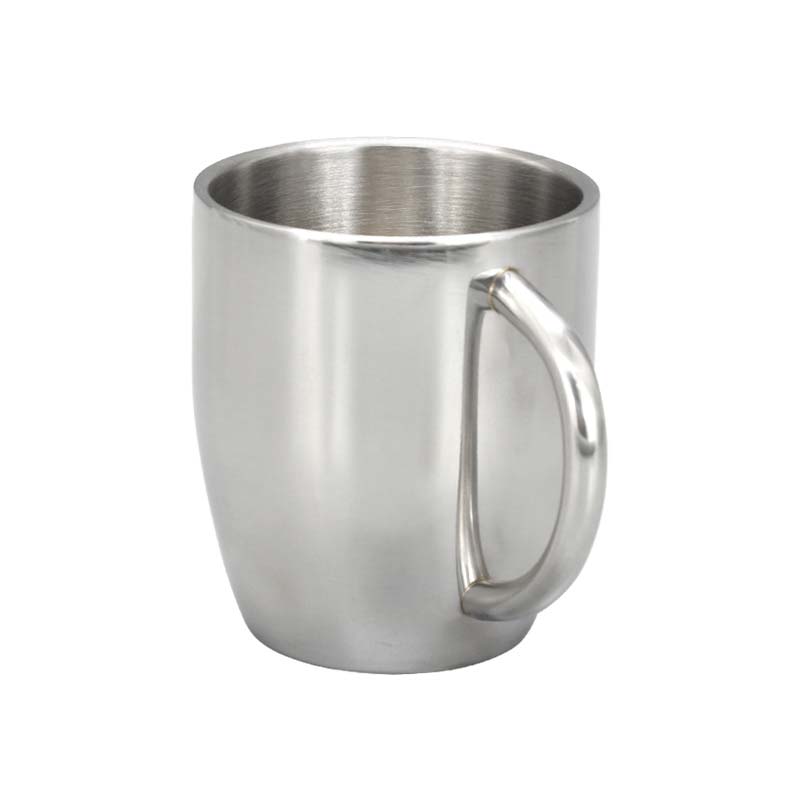 Customized Logo 304 Stainless Steel Coffee Wine Cup With Handle