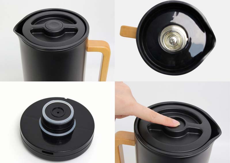 Features of Wholesale New Design LFGB Material 1l Stainless Steel Or Metal Glass Liner Vacuum Jug-IRENE