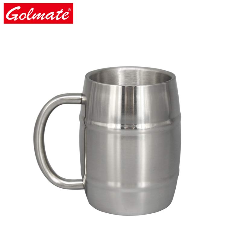 450ml Stainless Steel Drum Shape Coffee Beer Mug Cup