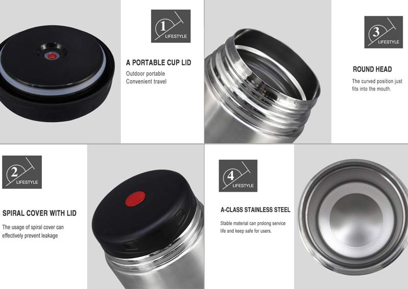 Features of 4 Size 304 Stainless Steel Keep Food Hot Storage Containers