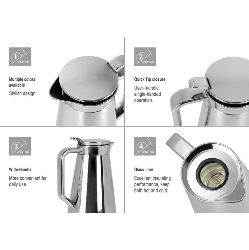 Features of Golmate 1l Vacuum Jug Isabella Series Big Capacity for HomeHotelRestaurant