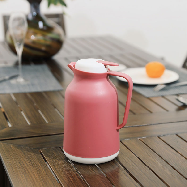 Pink Thermos Flask for Tea 1 Litre