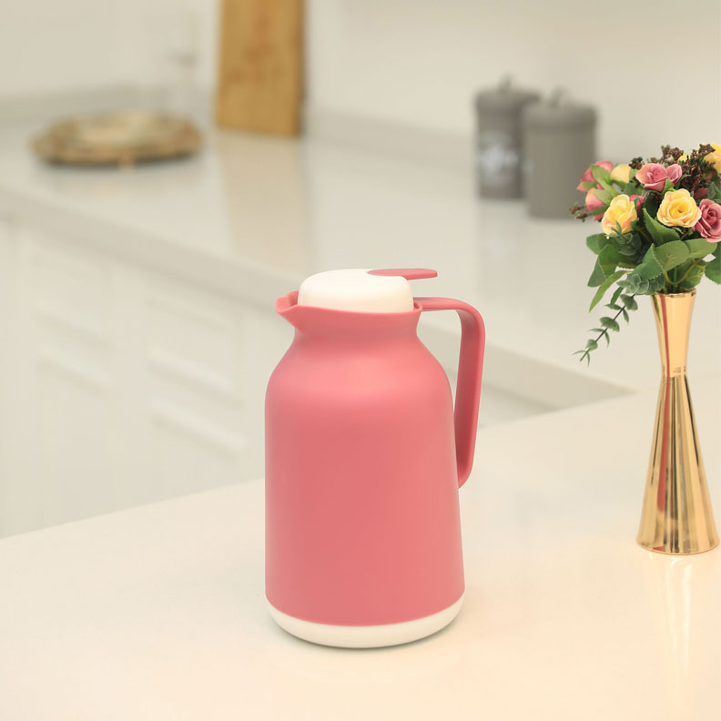 Pink Thermos Flask for Tea 1 Litre
