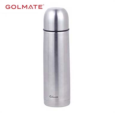 1L 304 Stainless Steel Double Wall Bullet Shape Vacuum Flask