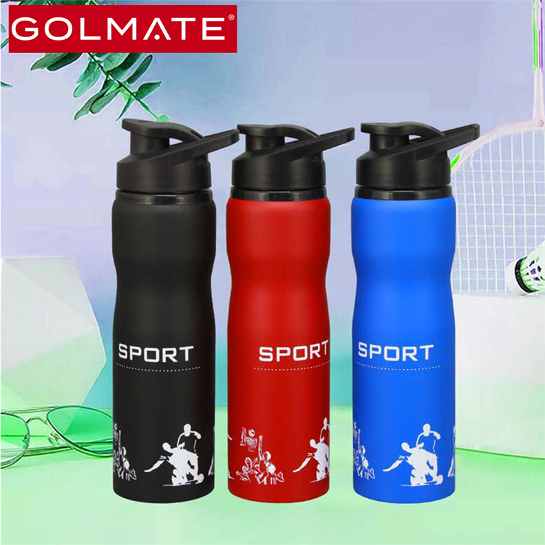 Golmate Stainless Steel Single Walled Slim Fit Water Sports Bottle 600ml