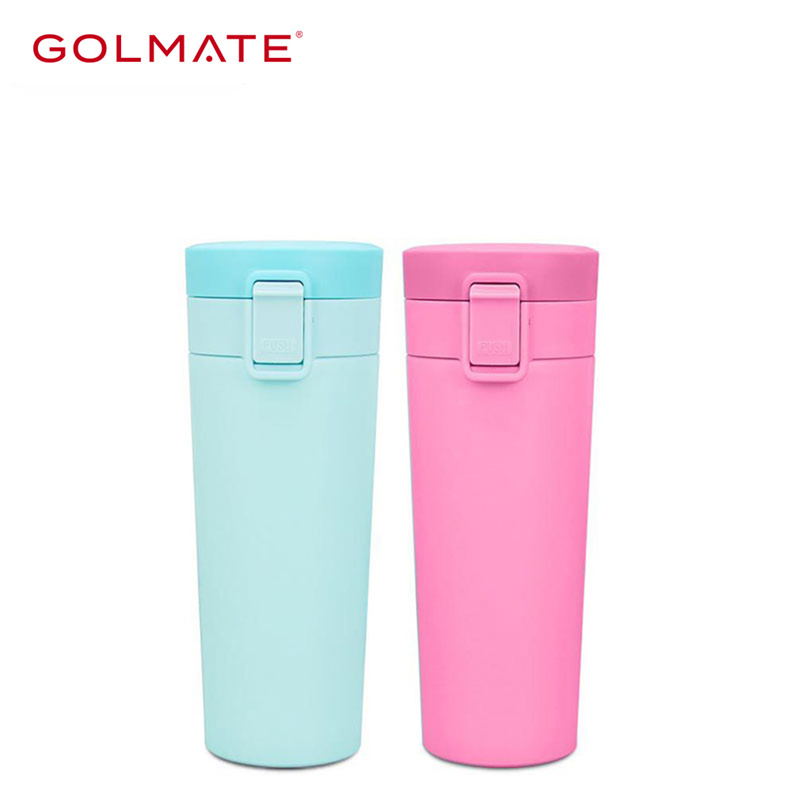 Golmate Travel Mug with Push Button Coffee Cup