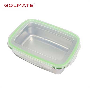 Prime, 1.8 L plastic lunch container with stainless steel