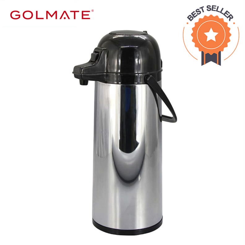 1.9l Ss Shell Glass Liner Insulated Airpot Coffee Dispenser