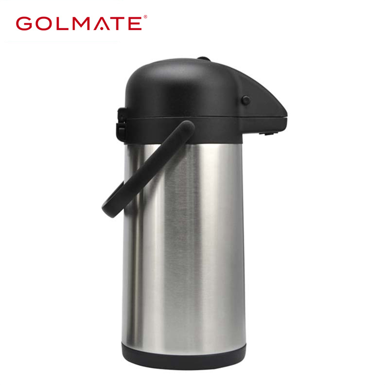 Coffee Thermos With Pump, Coffee Pump Action Thermos Vacuum Flask