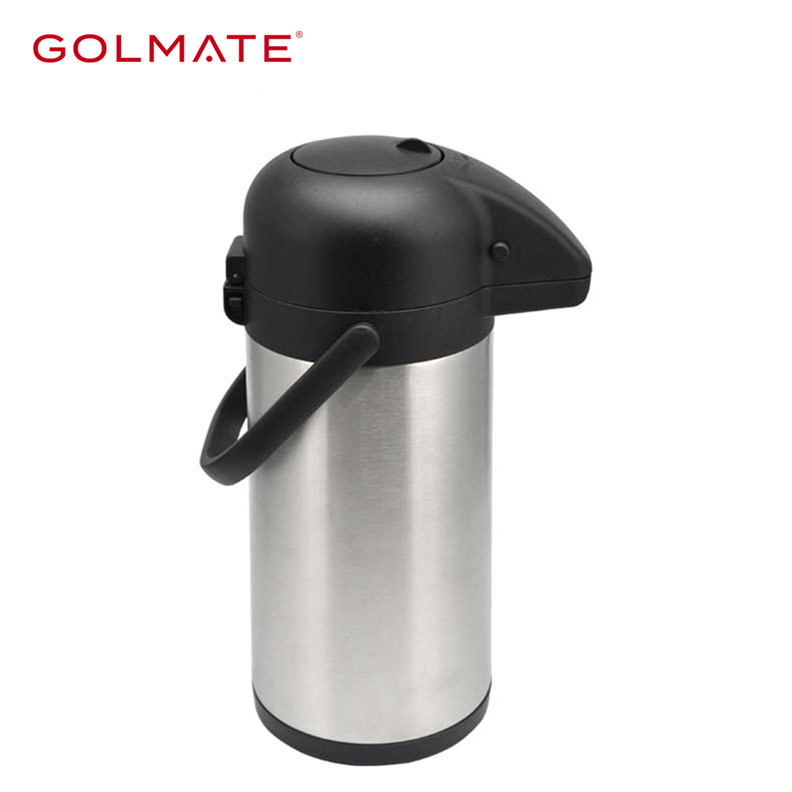 Coffee Thermos With Pump, Coffee Pump Action Thermos Vacuum Flask