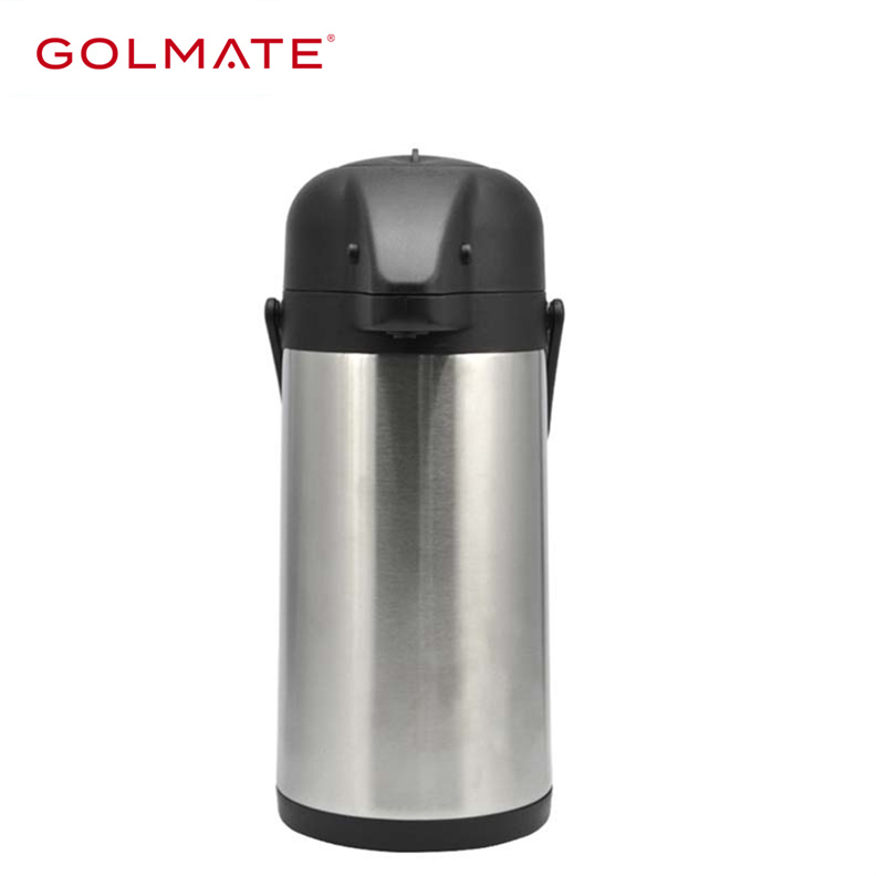 Coffee Thermos With Pump, Coffee Pump Action Thermos Vacuum Flask