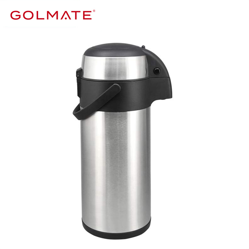 NWT Coleman Stainless Steel Airpot 2 Qt 1.8 Liter Pump Dispenser Coffee  Thermos