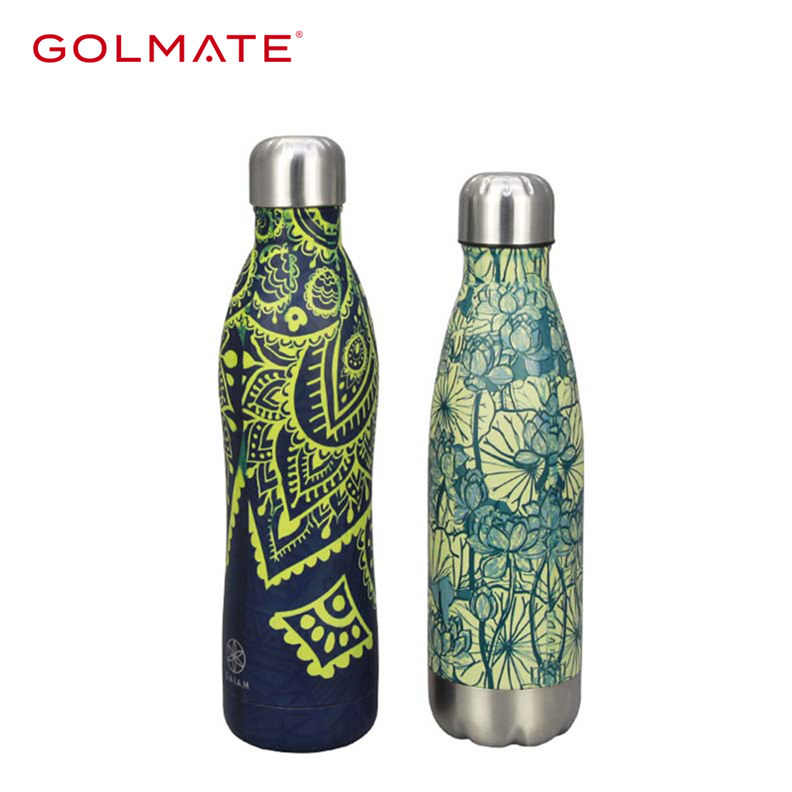 500ml 18/8 Stainless Steel Cola Copper Insulated Sport Water Bottle
