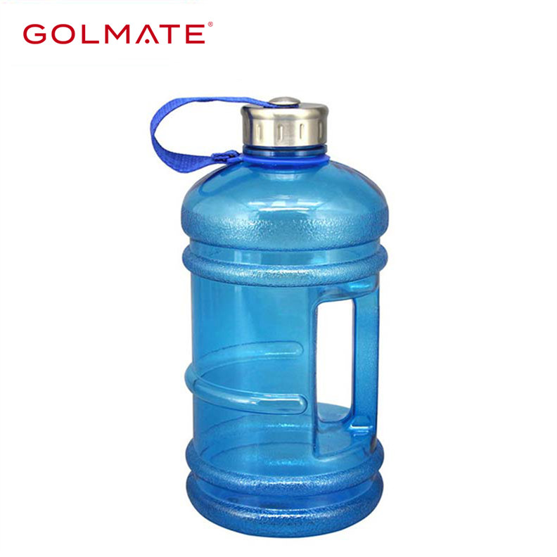 2.2L Big PETG Rubber Grip Transparent Clear Plastic Water Bottle