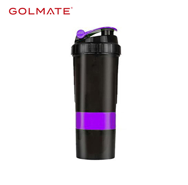 500ml Colorful Lid Gym Sports Plastic Protein Shaker Bottle