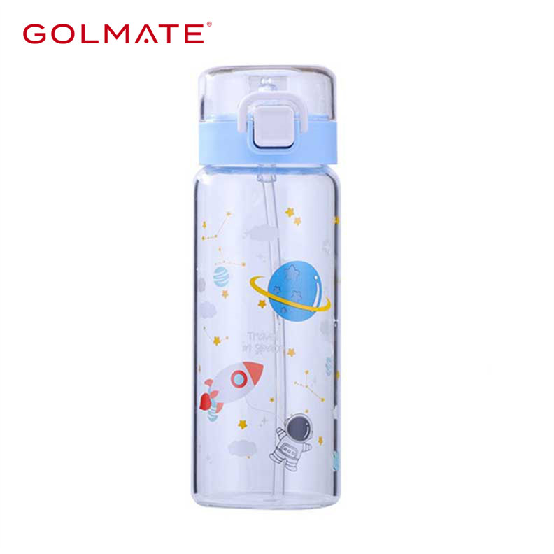 Buy Wholesale China Plastic Kids Water Bottle With Straw Cute