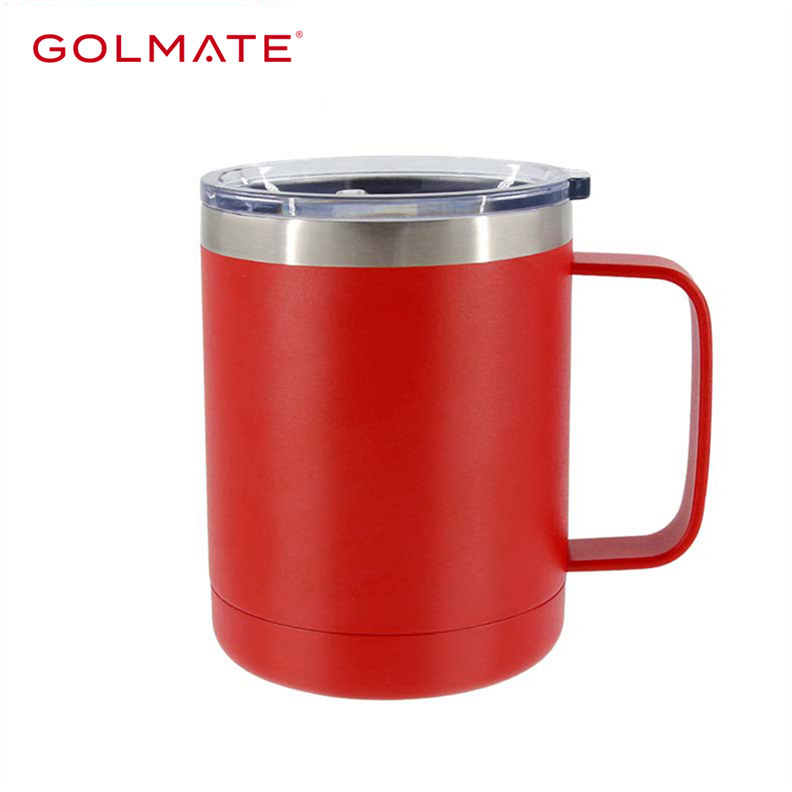 Coffee Mug Cup with Handle, 12 oz Stainless Steel Double Wall