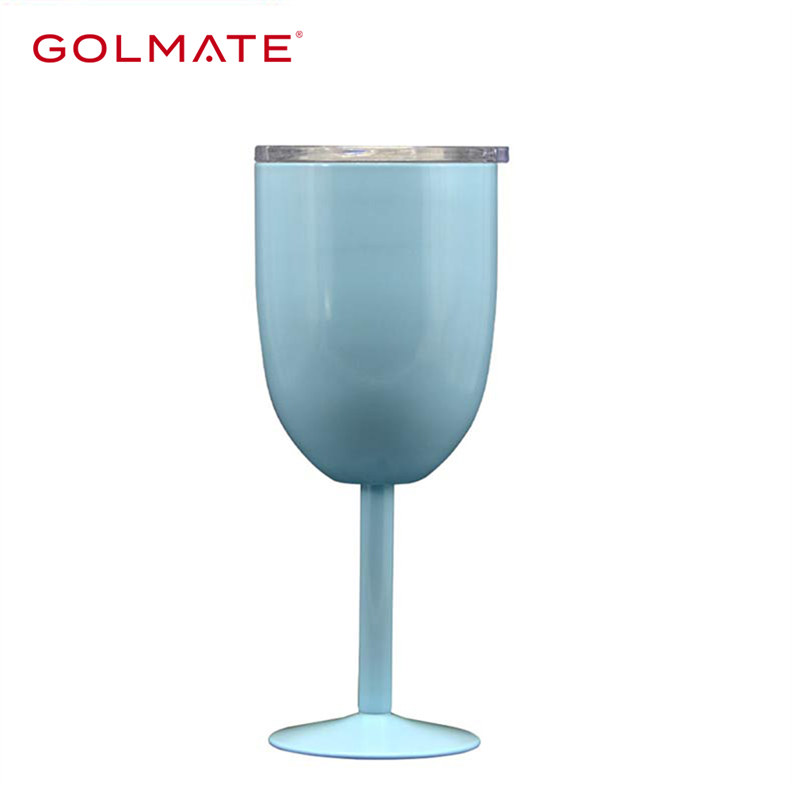 250ml Personalized Colorful Stainless Steel Goblet Wine Cup