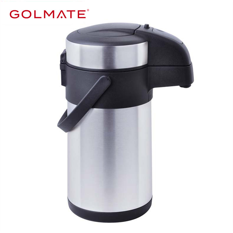 Chinese Manufacturer Double Wall Stainless Steel Air Pressure Vacuum Coffee Pot Thermos