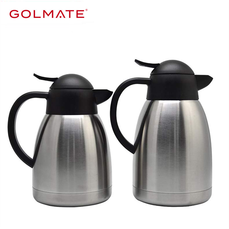 Stainless Steel Thermos Flask Insulated Vacuum Jug Tea Coffee Hot Drink 1L  / 2L