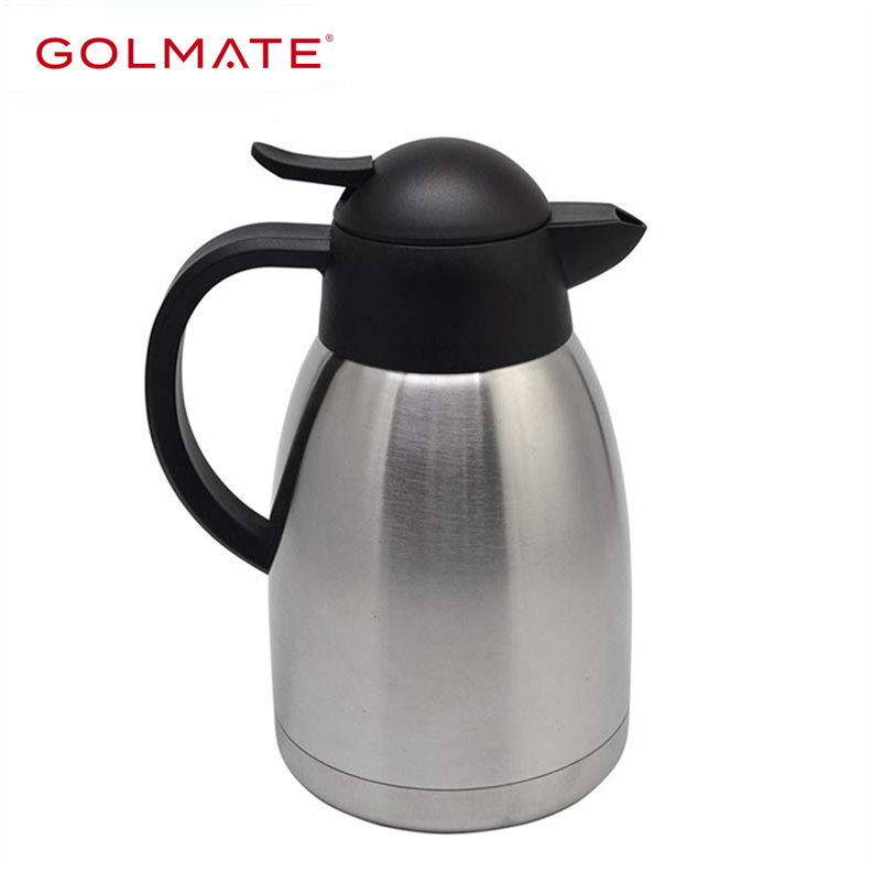 Stainless Steel Thermos Flask Insulated Vacuum Jug Tea Coffee Hot Drink 1L  / 2L