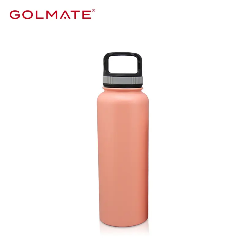 Double Wall Vacuum Water Bottle with Handle Lid Wholesale