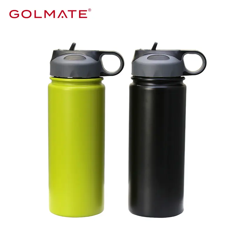 Wholesale Insulated Stainless Steel Sports Water Bottle with Straw Lid