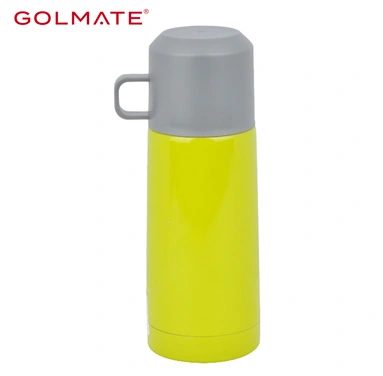 Golmate Wholesale Pea Green Vaccum Flask with Cup for Hot Beverage