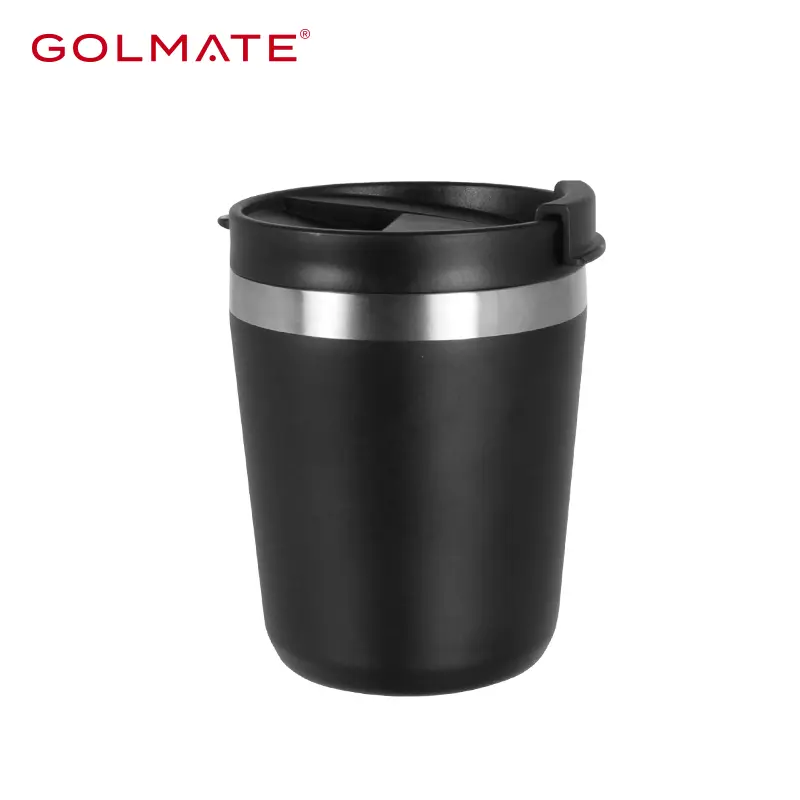 Golmate 350ml Morden Travel Mug with Spill Proof Twist On Flip Lid 