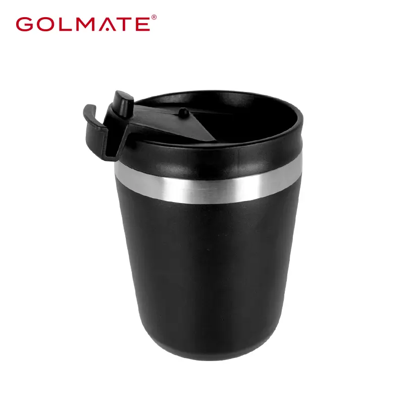 Golmate 350ml Morden Travel Mug with Spill Proof Twist On Flip Lid 