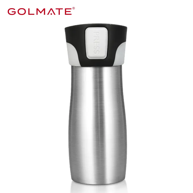 Golmate Patented Press and Drink One-handed Operation Mug