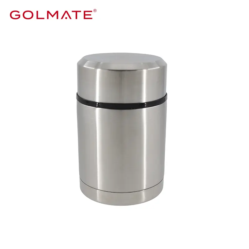 Golmate Double-walled Stainless-steel Wide Mouth Food Container with Folding Spoon