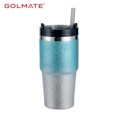 Golmate 30OZ Two-tone Diamond Paint Tumbler with Lid Large Capacity