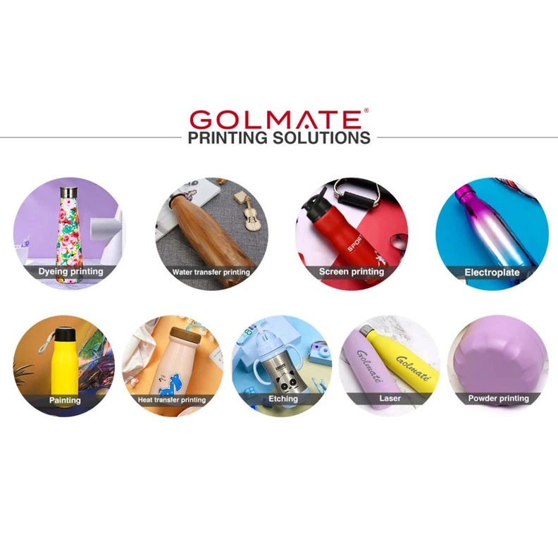 How is a Design Added to Golmate Water Bottles?