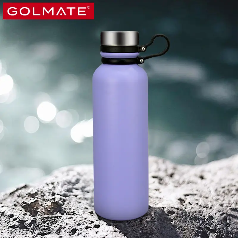 Factory Price Lavender Slim Insulated Water Bottle with SS Lid 4 Size Available