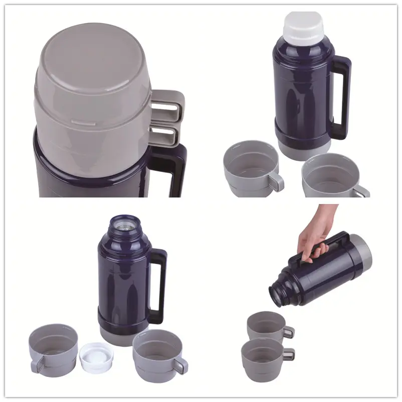 Thermos Flask With 2 Cups for Hiking, Camping or Other Aids 