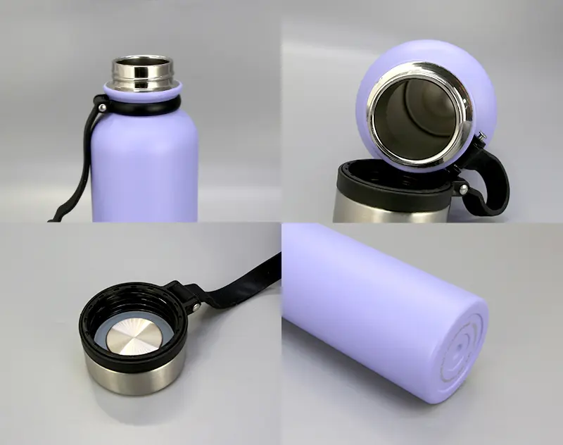 Features of Factory Price Lavender Slim Insulated Water Bottle with SS Lid 4 Size Available