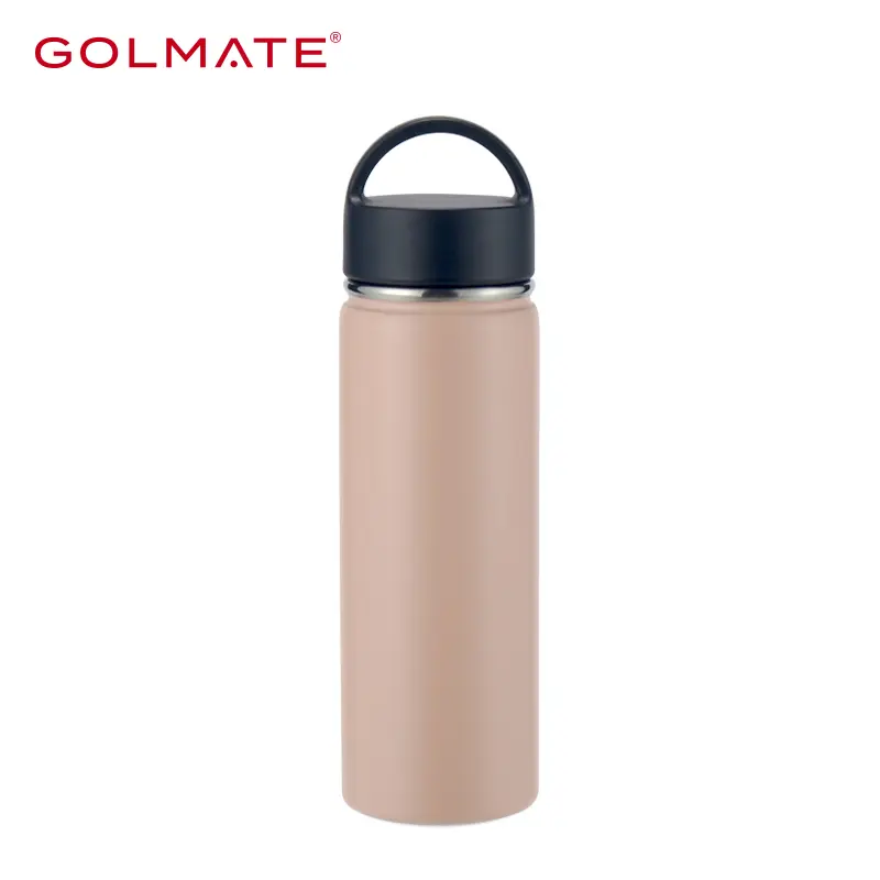 1L Stainless Steel Water Bottle with Convenient PP Handle for On-the-Go Hydration