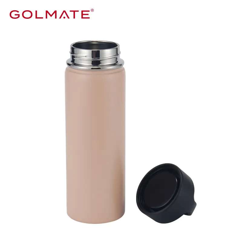 1L Stainless Steel Water Bottle with Convenient PP Handle for On-the-Go Hydration