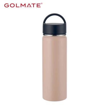 1L Stainless Steel Water Bottle with Convenient PP Handle for On-the-Go Hydration